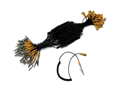 কালো হলুদ 1.8m ESD গ্রাউন্ডিং ক্যাবল ক্লিনরুমের জন্য