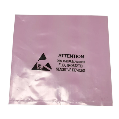 কাস্টমাইজড ওপেন টপ অ্যান্টি স্ট্যাটিক PCB ESD প্যাকিং ব্যাগ স্বচ্ছ গোলাপী