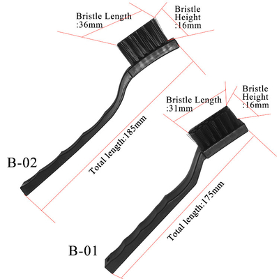শিল্পের জন্য কালো নাইলন ফাইবার ESD Antistatic Brushes