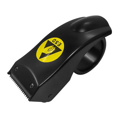 কালো ABS প্লাস্টিক অফিস সরঞ্জাম ডেস্কটপ ESD Antistatic টেপ ডিসপেনসার