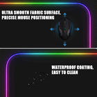 800*300*4mm রঙিন LED RGB মাউস প্যাড ওয়াটারপ্রুফ ওয়্যারলেস চার্জ গেমিং মাউস প্যাড