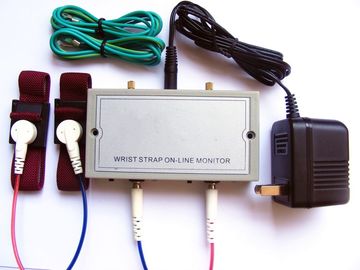 110V / 220V ESD কব্জি স্ট্র্যাপ অন লাইন মনিটর ডুয়াল স্ট্র্যাপ সমর্থিত পাওয়ার অ্যাডাপ্টার অন্তর্ভুক্ত