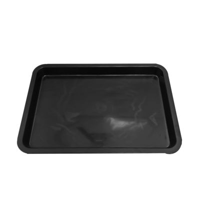 480x328x42mm অ্যান্টি স্ট্যাটিক স্কয়ার ট্রে কালো প্লাস্টিকের স্কয়ার বেসিন ইএসডি টার্নওভার বক্স ইলেকট্রনিক পার্টস উপাদান বক্স স্টোরেজ প্লাস্টিকের ট্রে