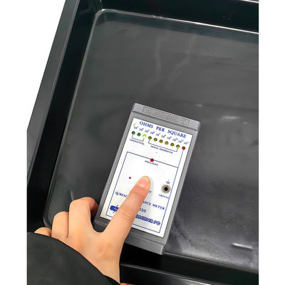480x328x42mm অ্যান্টি স্ট্যাটিক স্কয়ার ট্রে কালো প্লাস্টিকের স্কয়ার বেসিন ইএসডি টার্নওভার বক্স ইলেকট্রনিক পার্টস উপাদান বক্স স্টোরেজ প্লাস্টিকের ট্রে