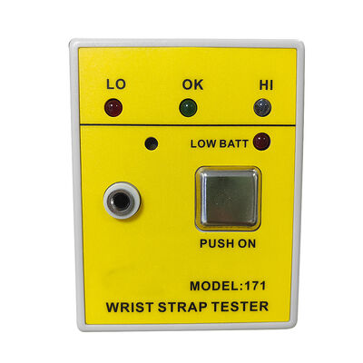 ক্লিনরুম ১৭১ ইএসডি অ্যান্টি স্ট্যাটিক কব্জি স্ট্র্যাপ টেস্টার হলুদ