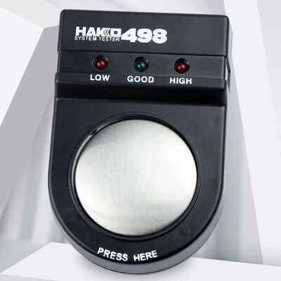 ৪৯৮ অ্যান্টি-স্ট্যাটিক কব্জি স্ট্র্যাপ পরীক্ষক উচ্চ-নির্ভুলতা হ্যান্ডহেল্ড কব্জি স্ট্র্যাপ পরীক্ষক