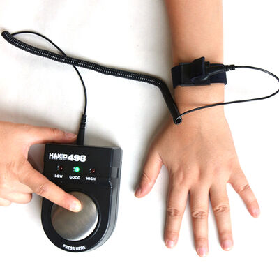 ৪৯৮ অ্যান্টি-স্ট্যাটিক কব্জি স্ট্র্যাপ পরীক্ষক উচ্চ-নির্ভুলতা হ্যান্ডহেল্ড কব্জি স্ট্র্যাপ পরীক্ষক