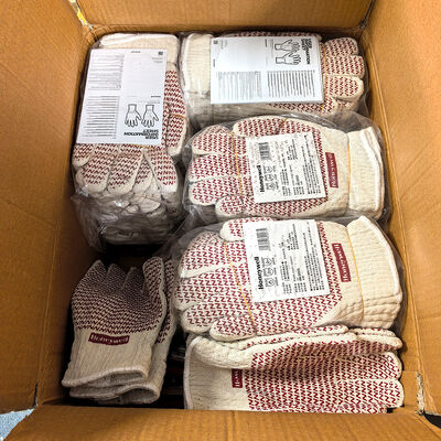 উচ্চ-তাপমাত্রার কাজের জন্য নাইট্রাইল ডিপড তাপ-প্রতিরোধী গ্লাভস