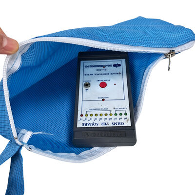 ESD অ্যান্টি-স্ট্যাটিক হ্যান্ডহেল্ড জিপার টুল স্টোরেজ ব্যাগ নীল