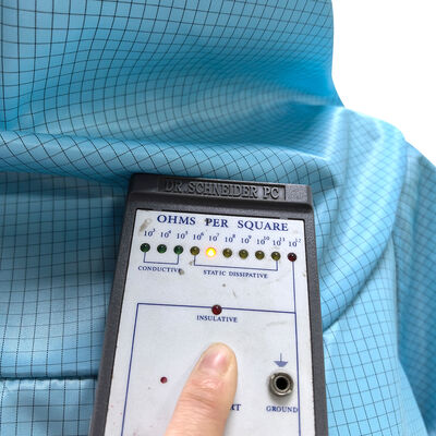 ইএসডি অ্যান্টি স্ট্যাটিক ফুল বডি সুট কভারল হুড এবং মাস্ক নীল