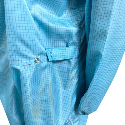 ইএসডি অ্যান্টি স্ট্যাটিক ফুল বডি সুট কভারল হুড এবং মাস্ক নীল