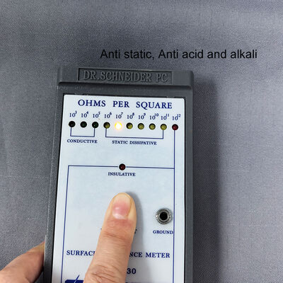 ক্লিনরুমের পোশাকের জন্য গ্রে অ্যান্টিস্ট্যাটিক অ্যান্টিস্ট্যাটিক অ্যাসিড এবং অ্যালকালি কাপড়