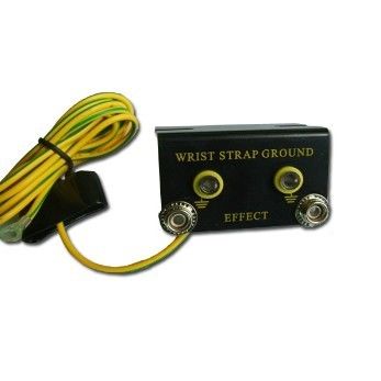 পিভিসি / পিইউ ইএসডি কব্জি স্ট্র্যাপ দ্বৈত ধাতু বেঞ্চ মাউন্ট গ্রাউন্ড সকেট রিং টার্মিনাল সংযোগকারী