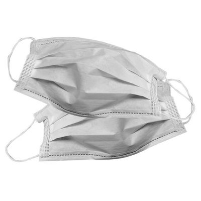 ক্লিনরুমের জন্য সাদা ননউভেন ডিসপোজেবল 3 প্লাই ফেস মাস্ক